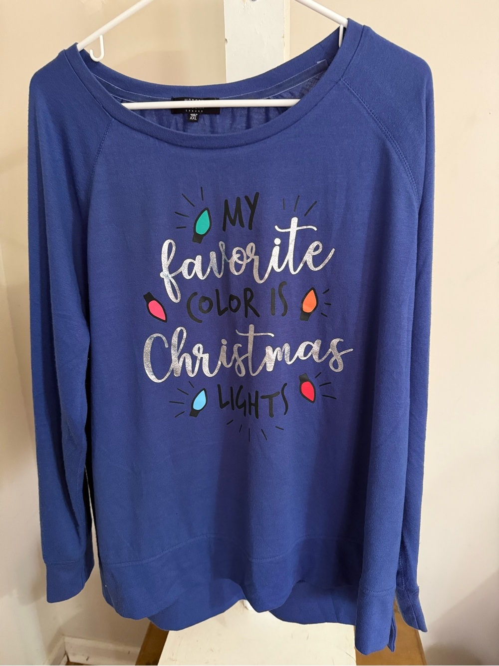 My Favorite Color is Christmas Lights Sweatshirt